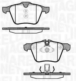 MAGNETI MARELLI 363916060823 -  Колодки тормозные дисковые, комплект